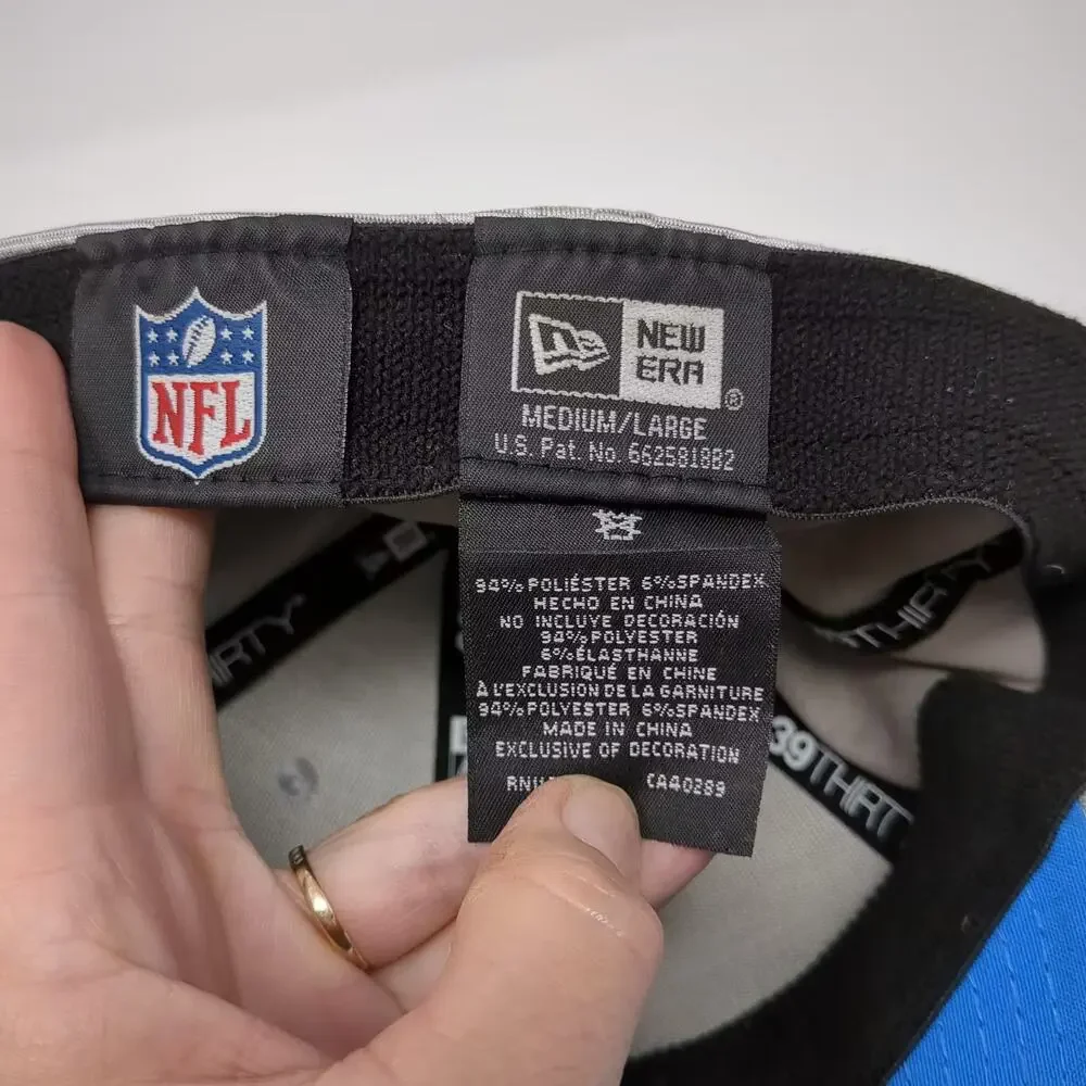 New Era Los Angeles Chargers NFL 39THIRTY Gray Blue Hat Stretch Fit Size L Cap